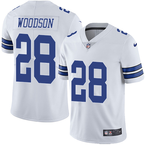 Nike Cowboys #28 Darren Woodson White Men's Stitched NFL Vapor Untouchable Limited Jersey
